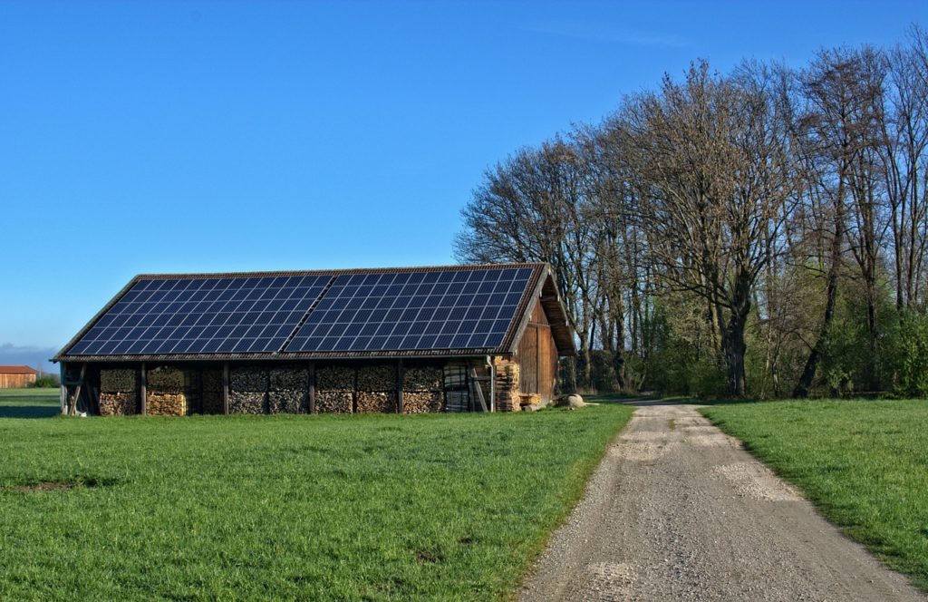 solar energy barn roof
